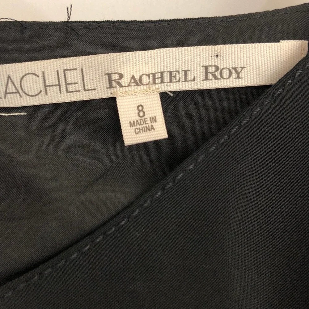 0066 Rachel Roy Black Flirty Mini Dress - Picture 8 of 8